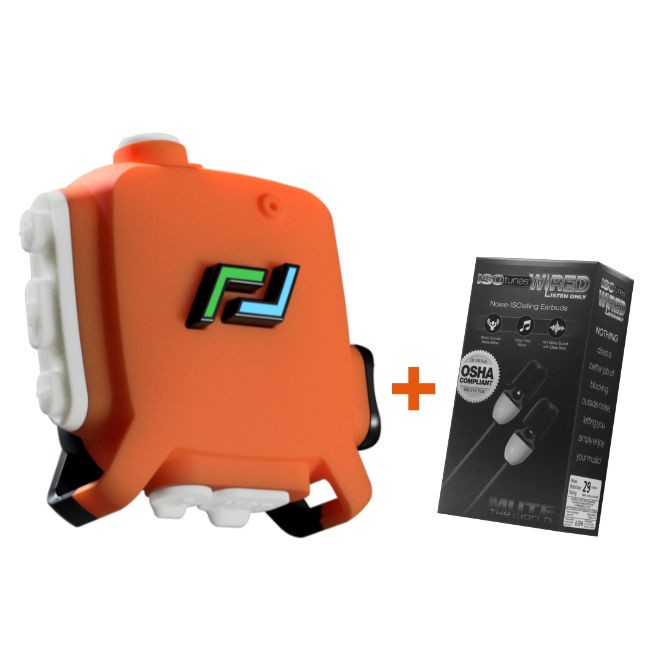 picoTera's picoLink - a smart hearing protection device, along side NRR29 rated earplugs